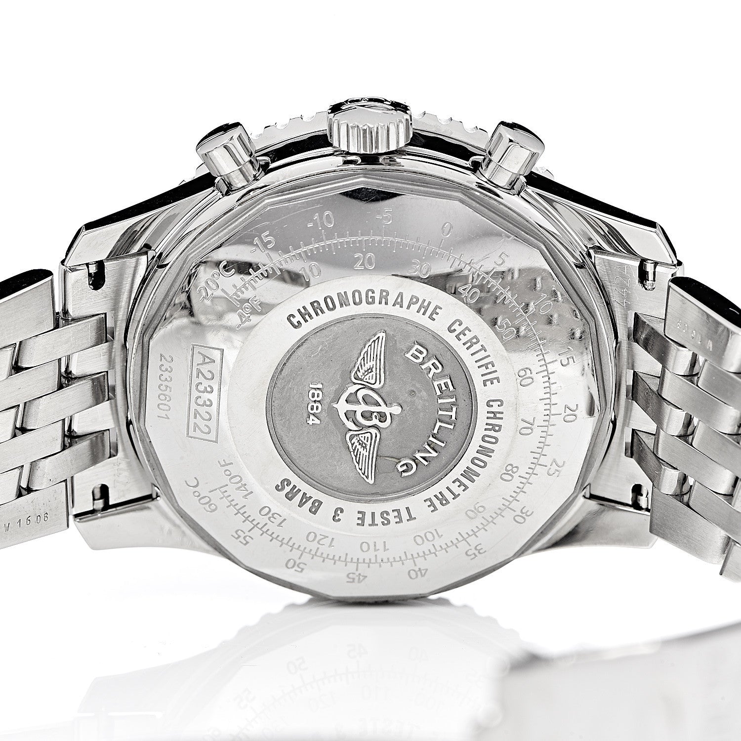 Breitling Stainless Steel 42mm Navitimer Chronograph Automatic Watch White A23322 5 of 7