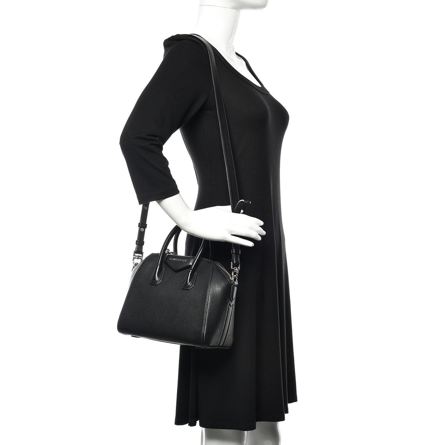 Sugar Goatskin Mini Antigona Black