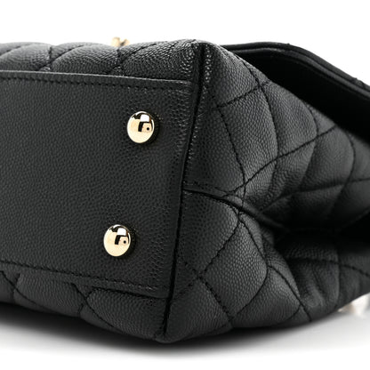 Chanel Caviar Quilted Mini Coco Handle Flap Black 10 of 11