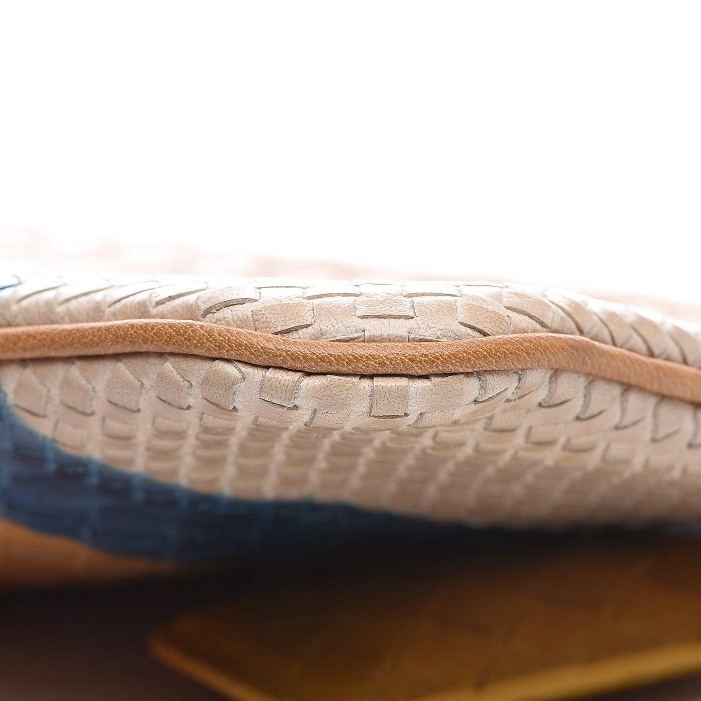 Nappa Intrecciato Wristlet Zip Pouch