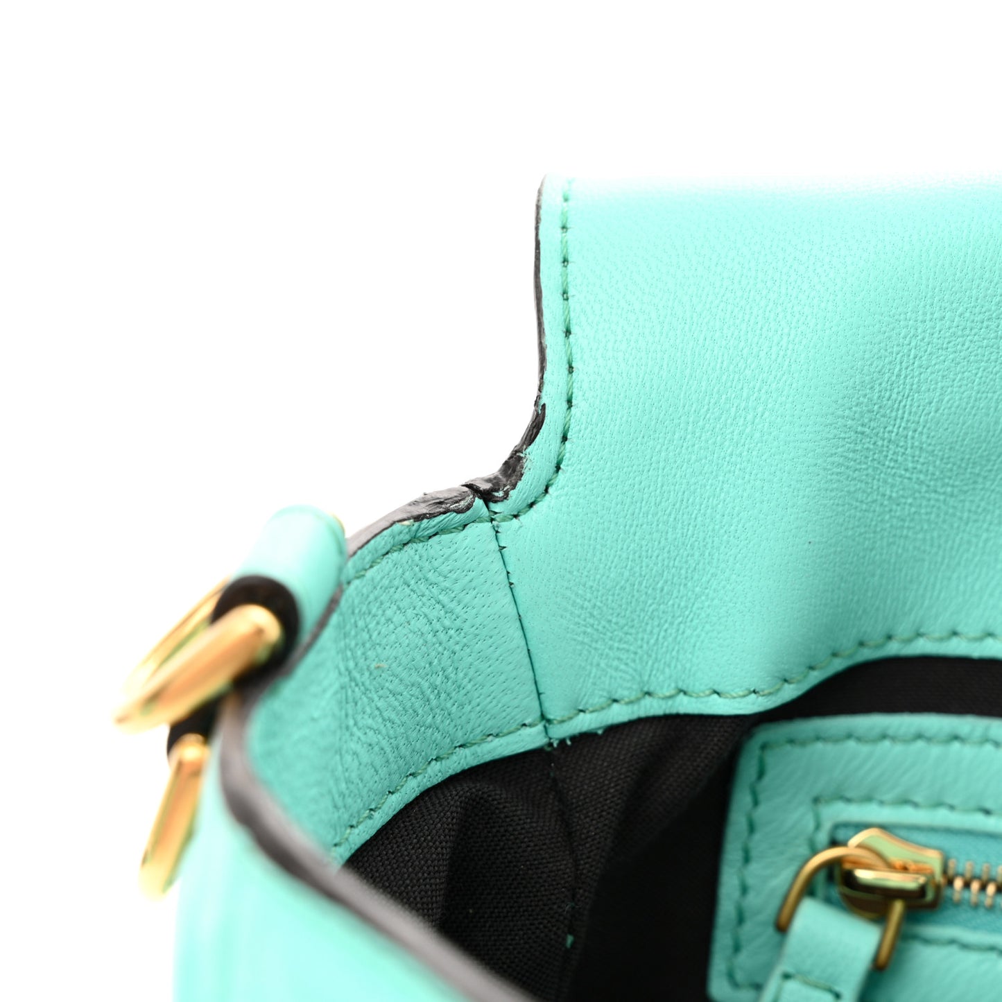 Nappa FF 1974 Embossed Baguette Tiffany
