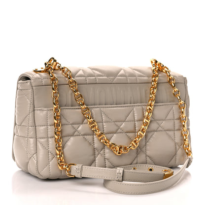Christian Dior Calfskin Macrocannage Medium Caro Bag Sand 3 of 8