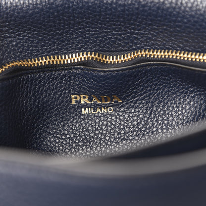 Prada Vitello Daino Flap Crossbody Baltico 6 of 9