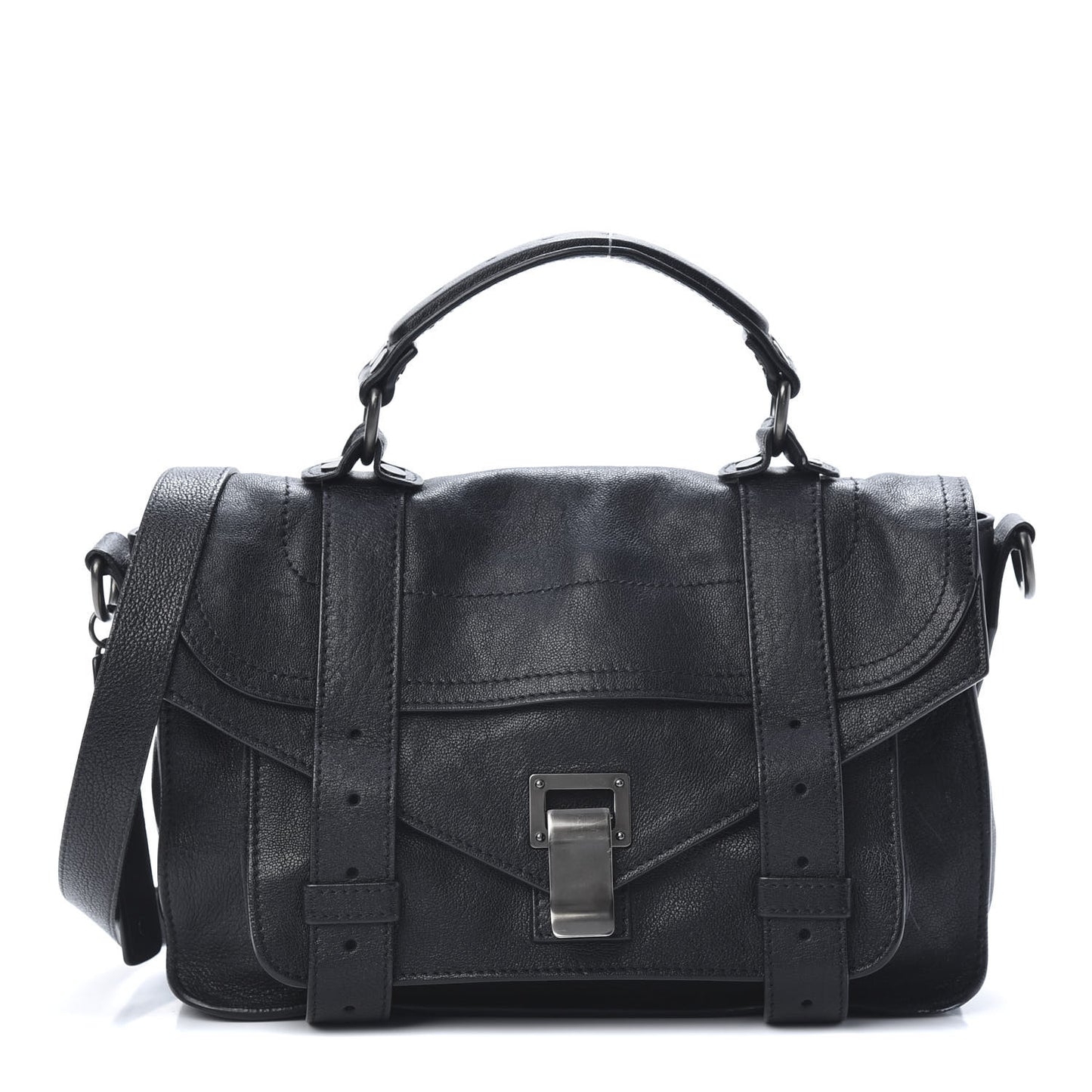 Lambskin Tiny PS1 Satchel Black