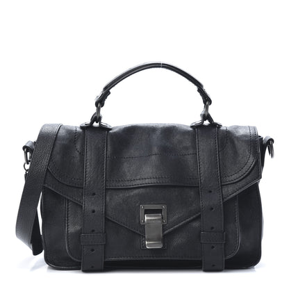 Proenza Schouler Lambskin Tiny PS1 Satchel Black 1 of 13