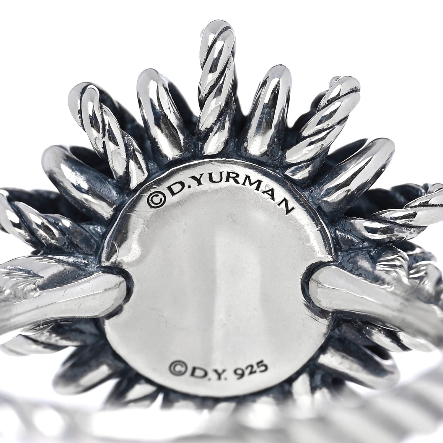 David Yurman Sterling Silver Amethyst Starburst Ring 54 7 5 of 5