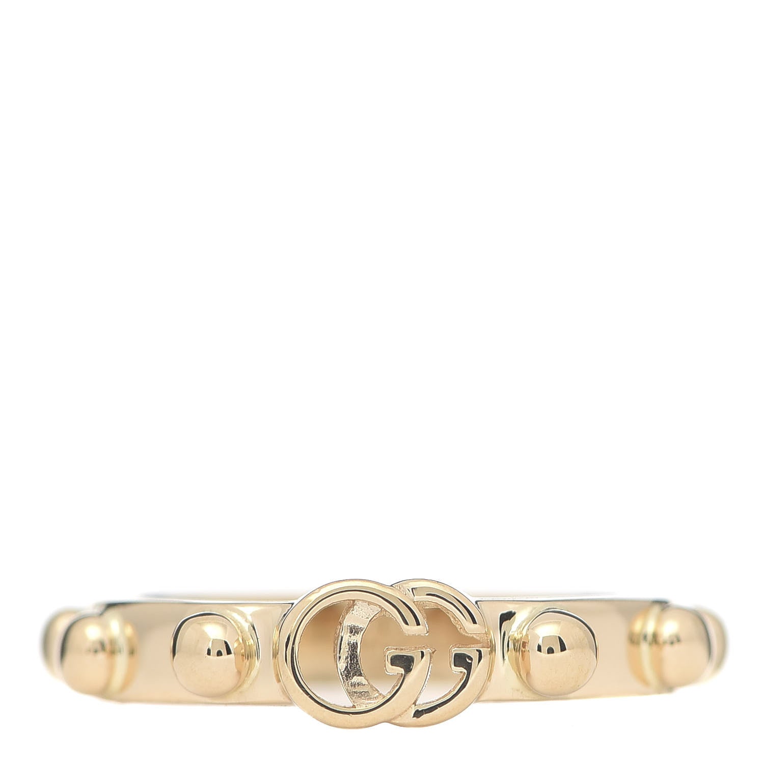 Gucci 18K Yellow Gold Running GG Ring 53 6.25 1 of 5