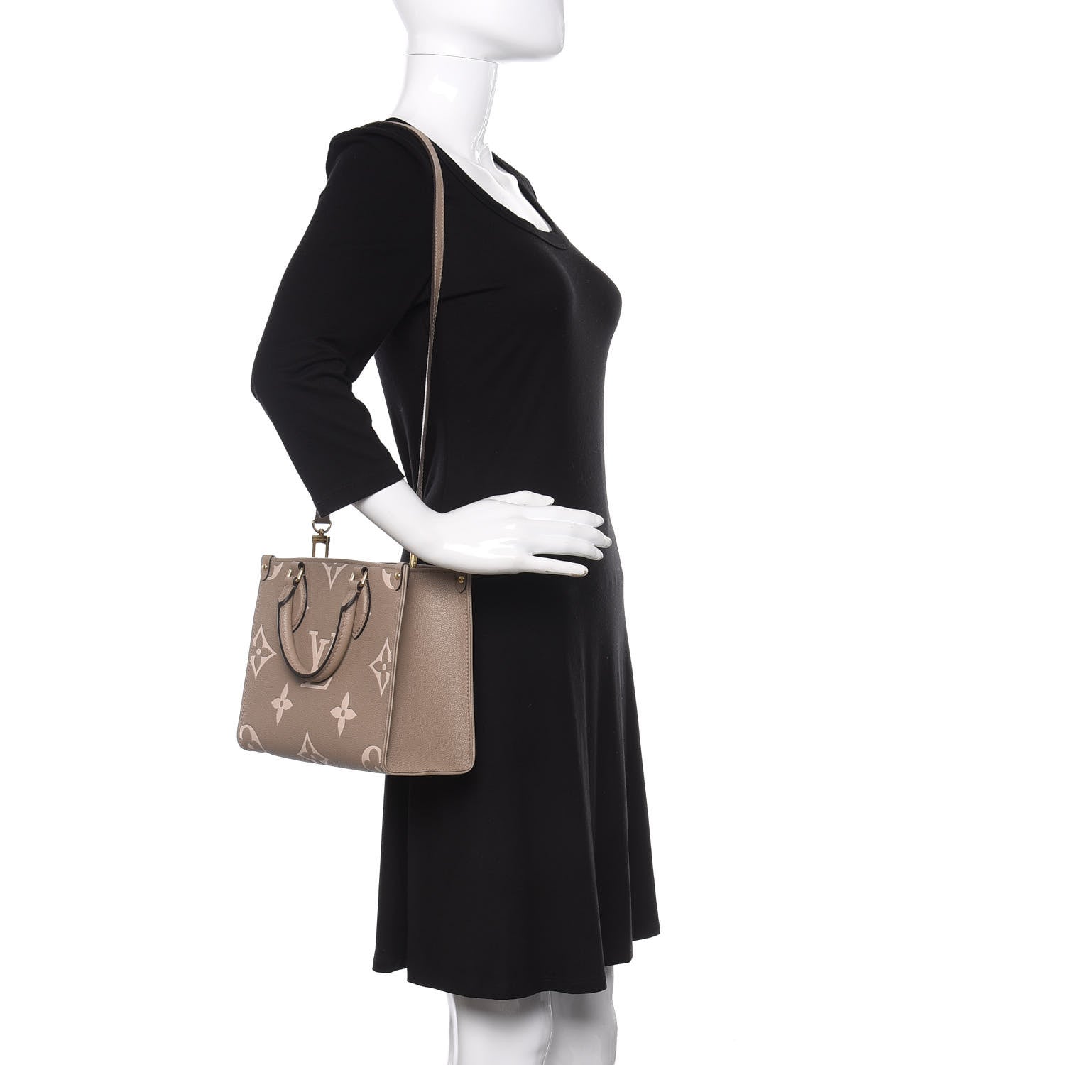 Louis Vuitton Empreinte Monogram Giant Onthego PM Tourterelle Creme 2 of 10