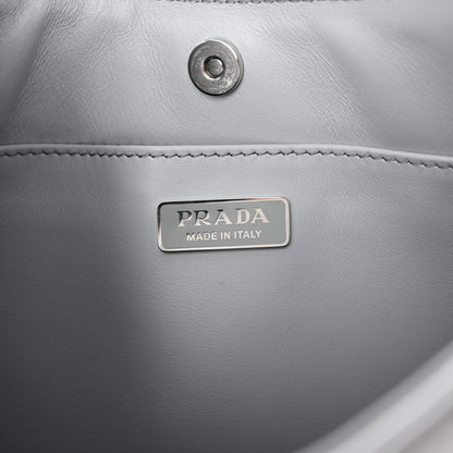 Prada Spazzolato Cleo Shoulder Bag Fiordaliso 6 of 11