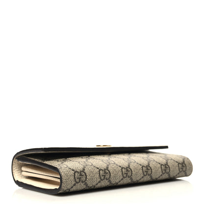 Gucci Dollar Calfskin GG Supreme Monogram GG Marmont Continental Wallet Mystic White Beige Ebony 4 of 8