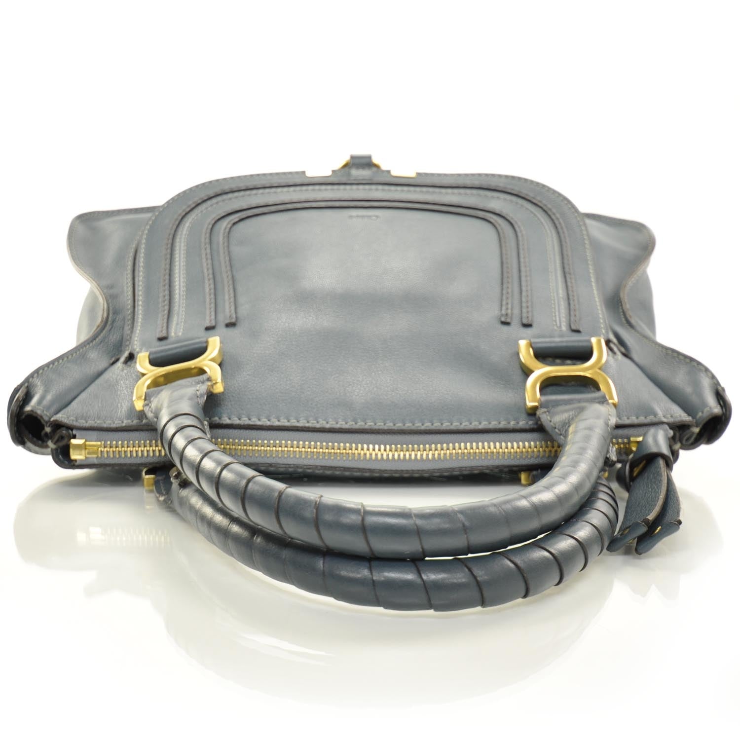 Chloe Calfskin Medium Marcie Satchel Blue 4 of 7