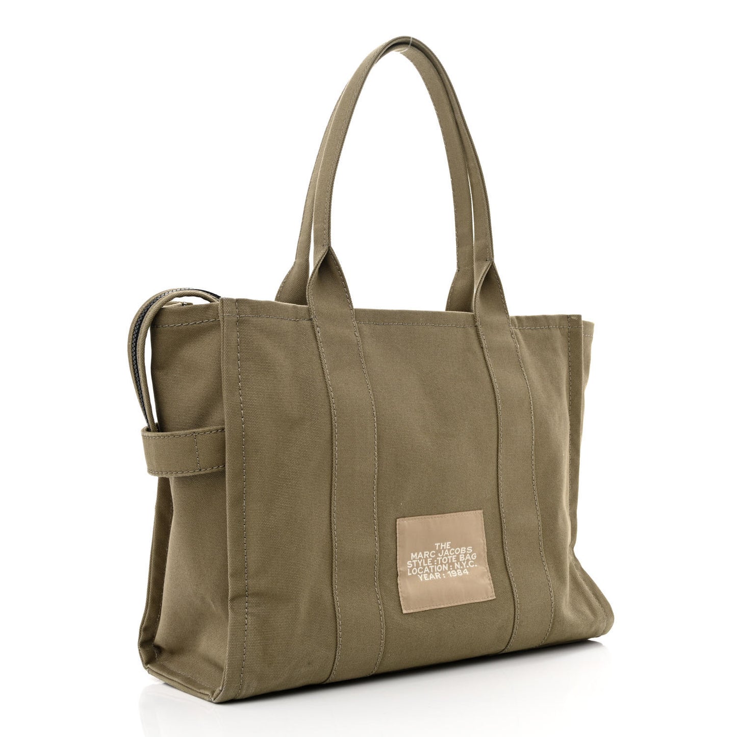 Canvas Large Summer Tote Bag Slate Green
