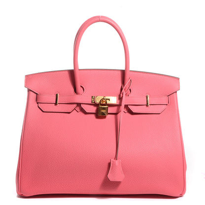 Hermes Togo Birkin 35 Rose Lipstick 1 of 22