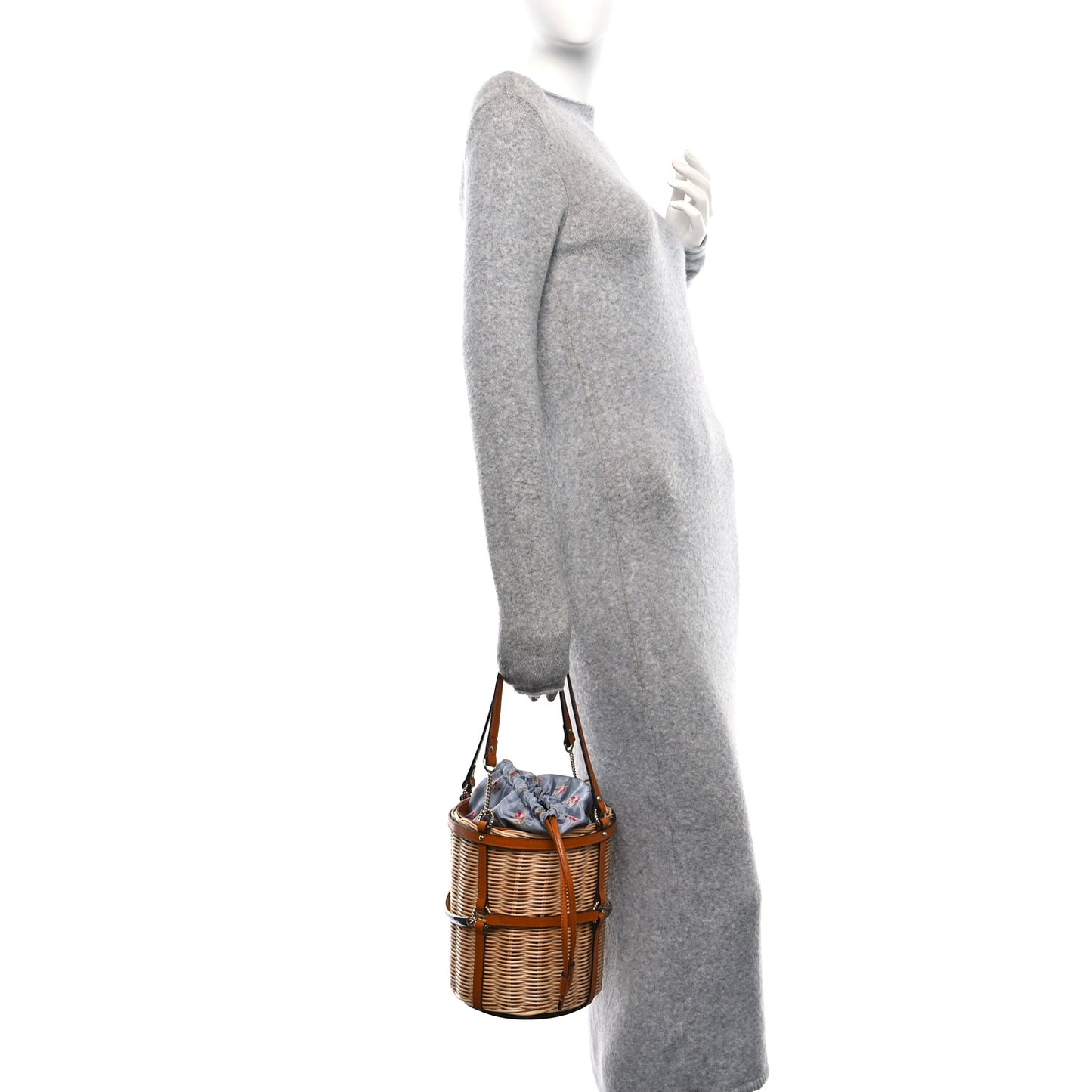 Wicker Bucket Bag Natural