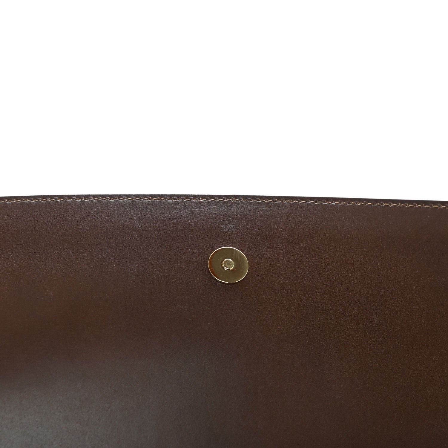 Saint Laurent Calfskin Monogram Large Belle De Jour Clutch Brown 5 of 7