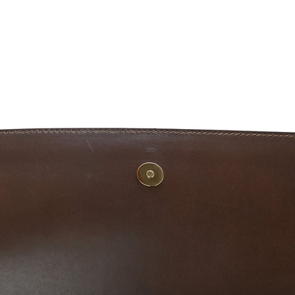 Saint Laurent Calfskin Monogram Large Belle De Jour Clutch Brown 5 of 7
