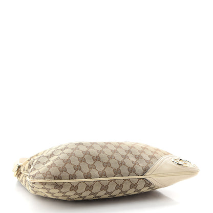 Gucci Monogram Medium New Britt Hobo Off White 4 of 10