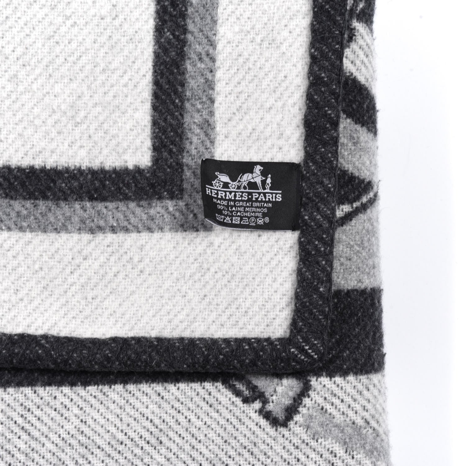 Hermes Wool Cashmere Couvertures Nouvelles Blanket Silex 3 of 4