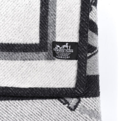 Hermes Wool Cashmere Couvertures Nouvelles Blanket Silex 3 of 4