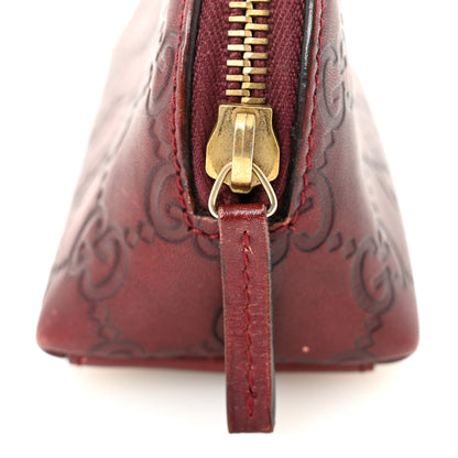 Gucci Guccissima Small Cosmetic Pouch Burgundy 11 of 11