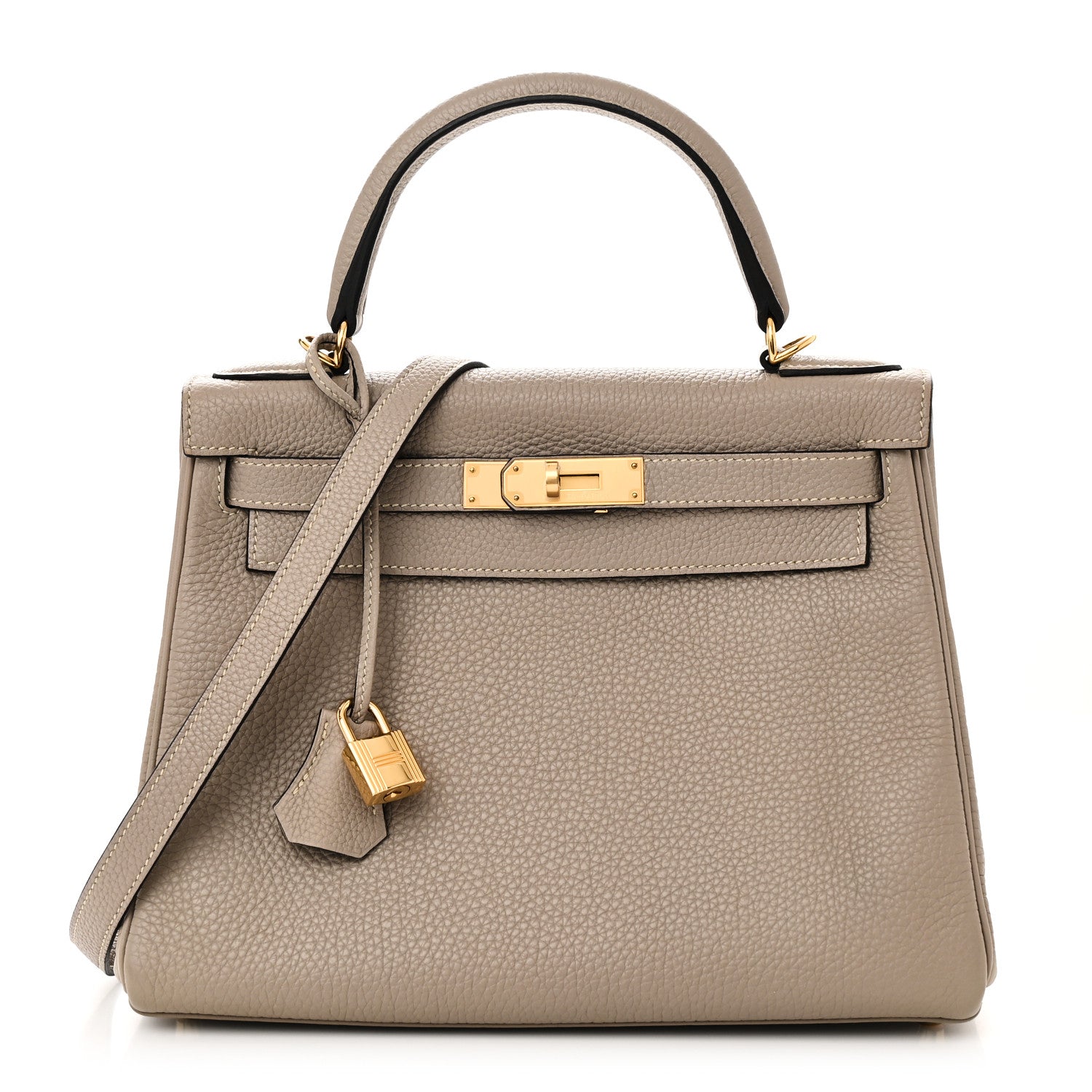 Hermes Togo Kelly Retourne 28 Gris Tourterelle 1 of 10