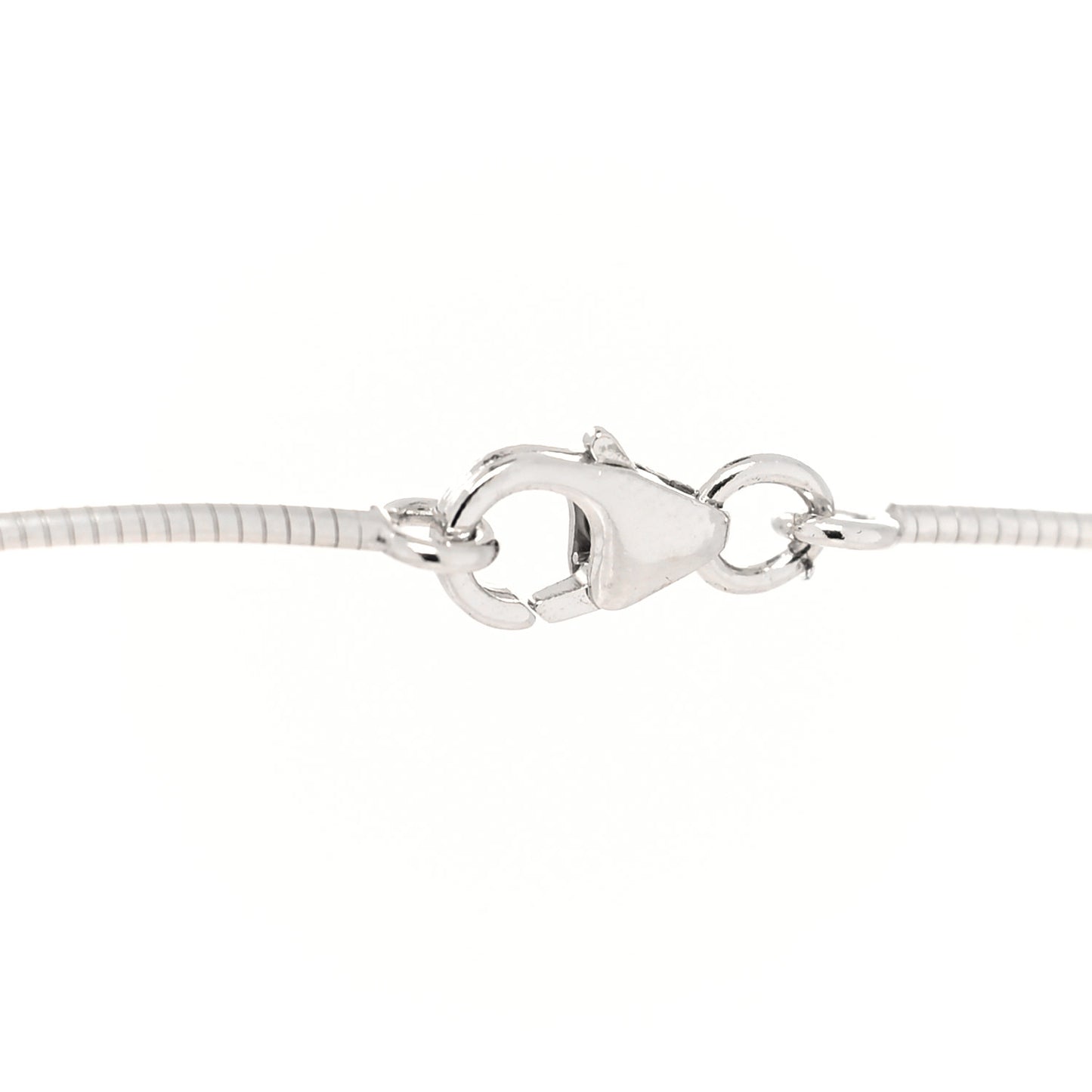 Lacquered Palladium Pop H Pendant Necklace Rose Extreme