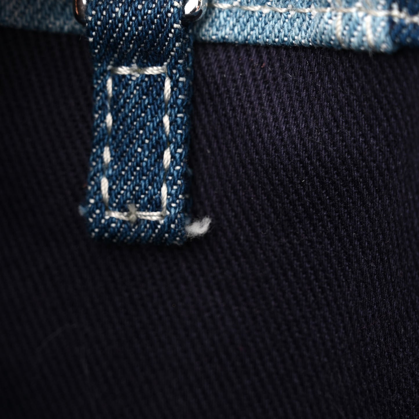 Denim Canvas Small Tote Bag Blue