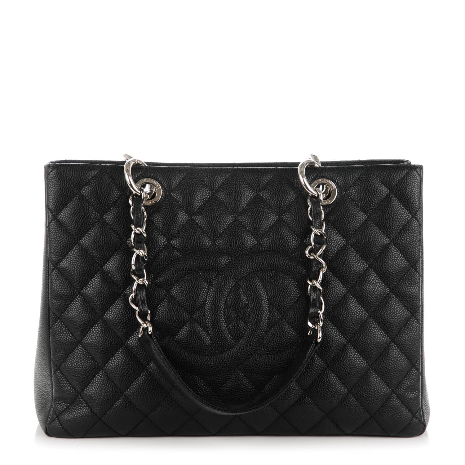 Chanel Caviar Quilted Grand Shopping Tote GST Black 1 of 7