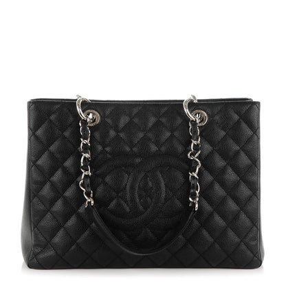 Chanel Caviar Quilted Grand Shopping Tote GST Black 1 of 7