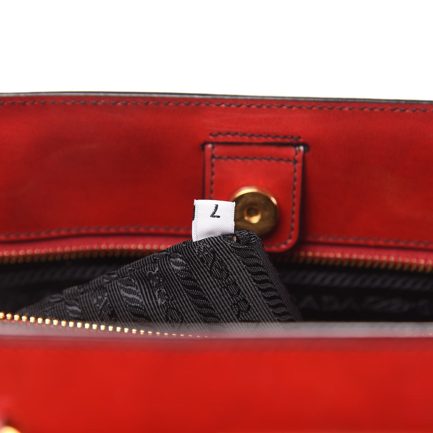 Spazzolato Large Tote Scarlatto Fume
