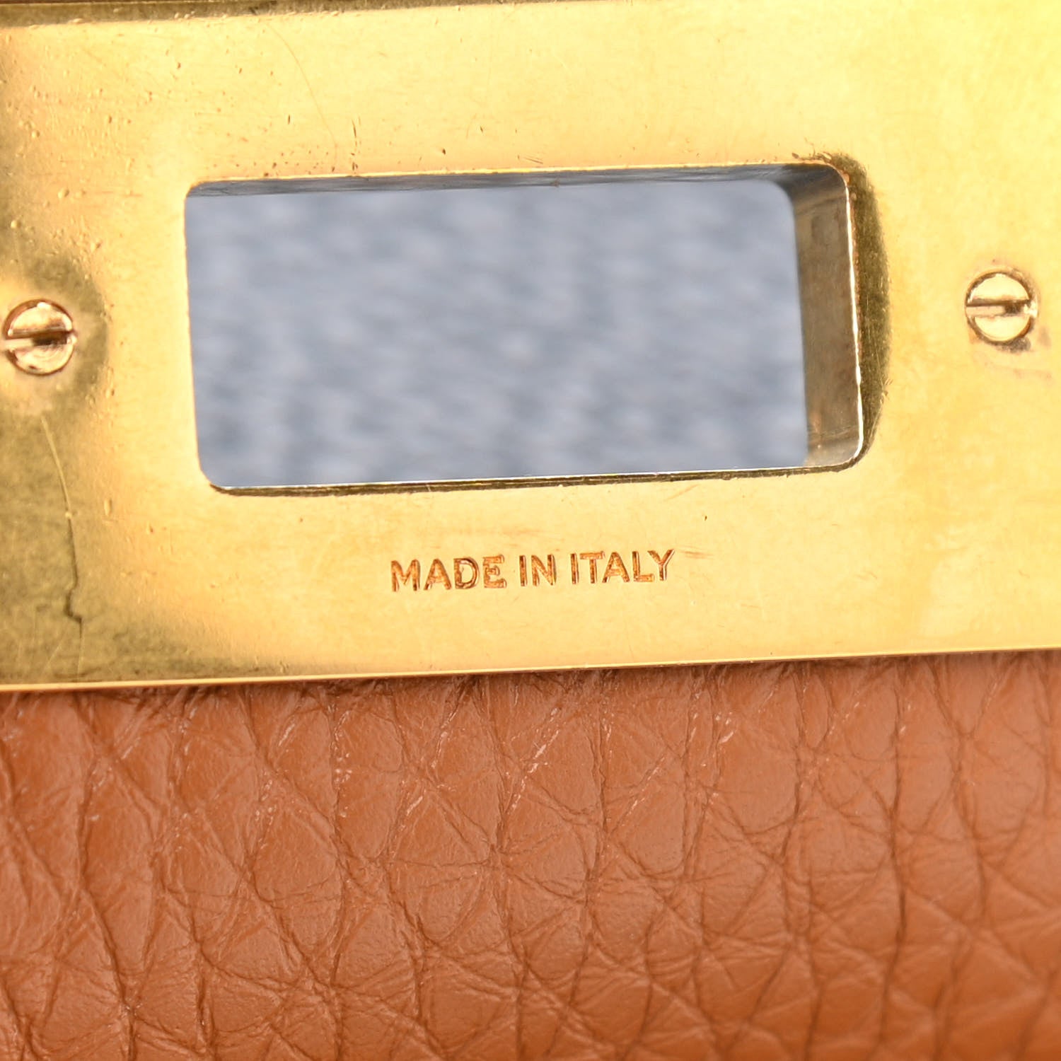 Fendi Cuoio Romano Selleria Bi-Color Medium Peekaboo Iconic Essentially Satchel Indaco Saddler 7 of 10