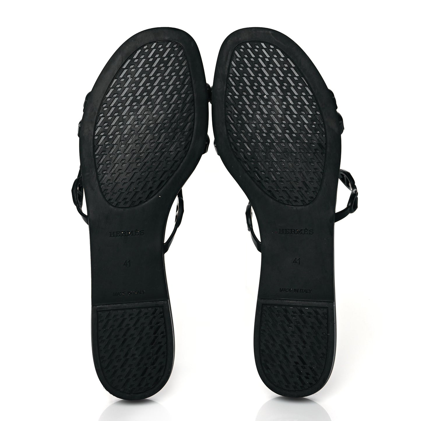 Rubber Chaine d'Ancre Rivage Sandals 41 Black