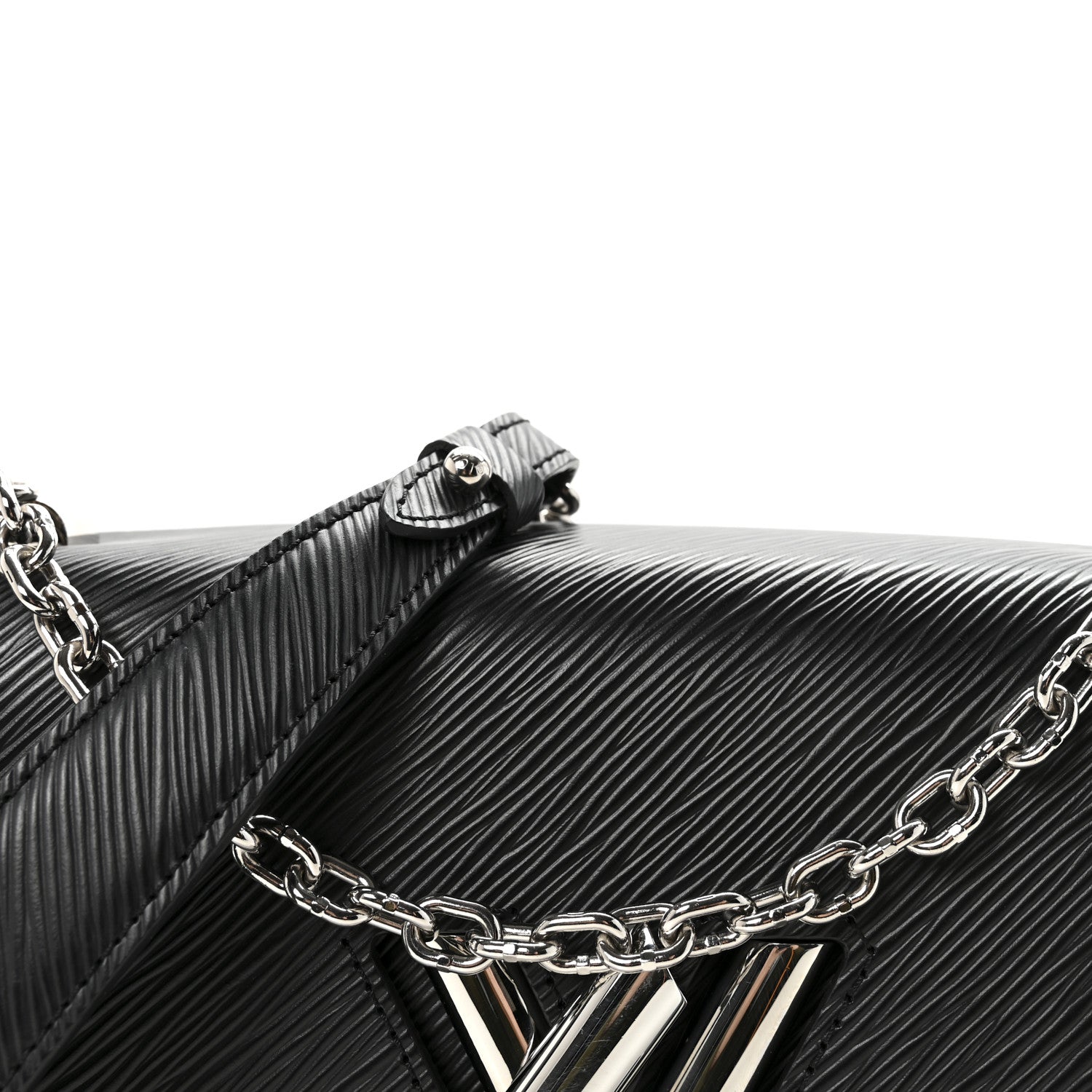 Louis Vuitton Epi Twist Shoulder Bag Black 7 of 9