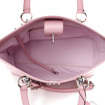 Chanel Calfskin Stitch Medium Ring My Bag Shopping Tote Pink 5 of 11