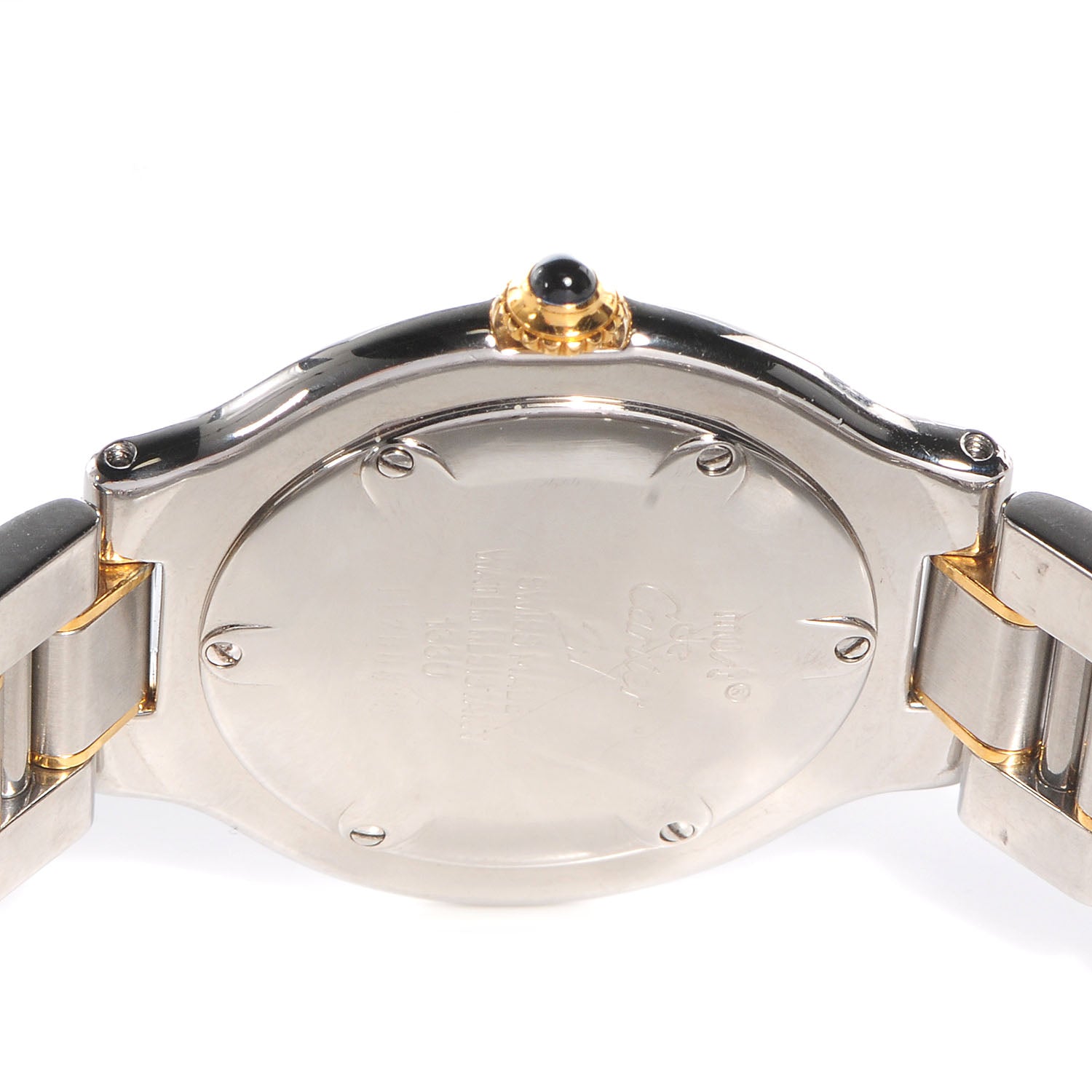 Cartier Stainless Steel 18K Yellow Gold 31mm Must De 21 Quartz Watch 4 of 7