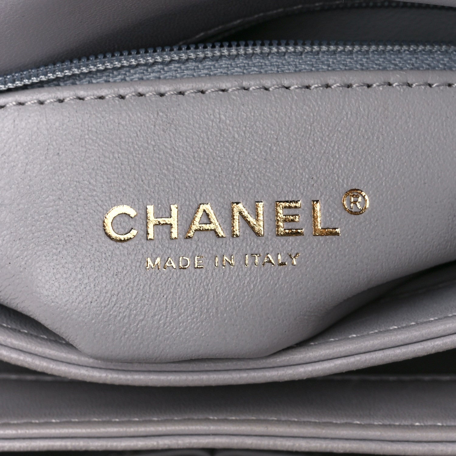 Chanel Lambskin Chevron Quilted Small Trendy CC Flap Dual Handle Bag Grey 6 of 10