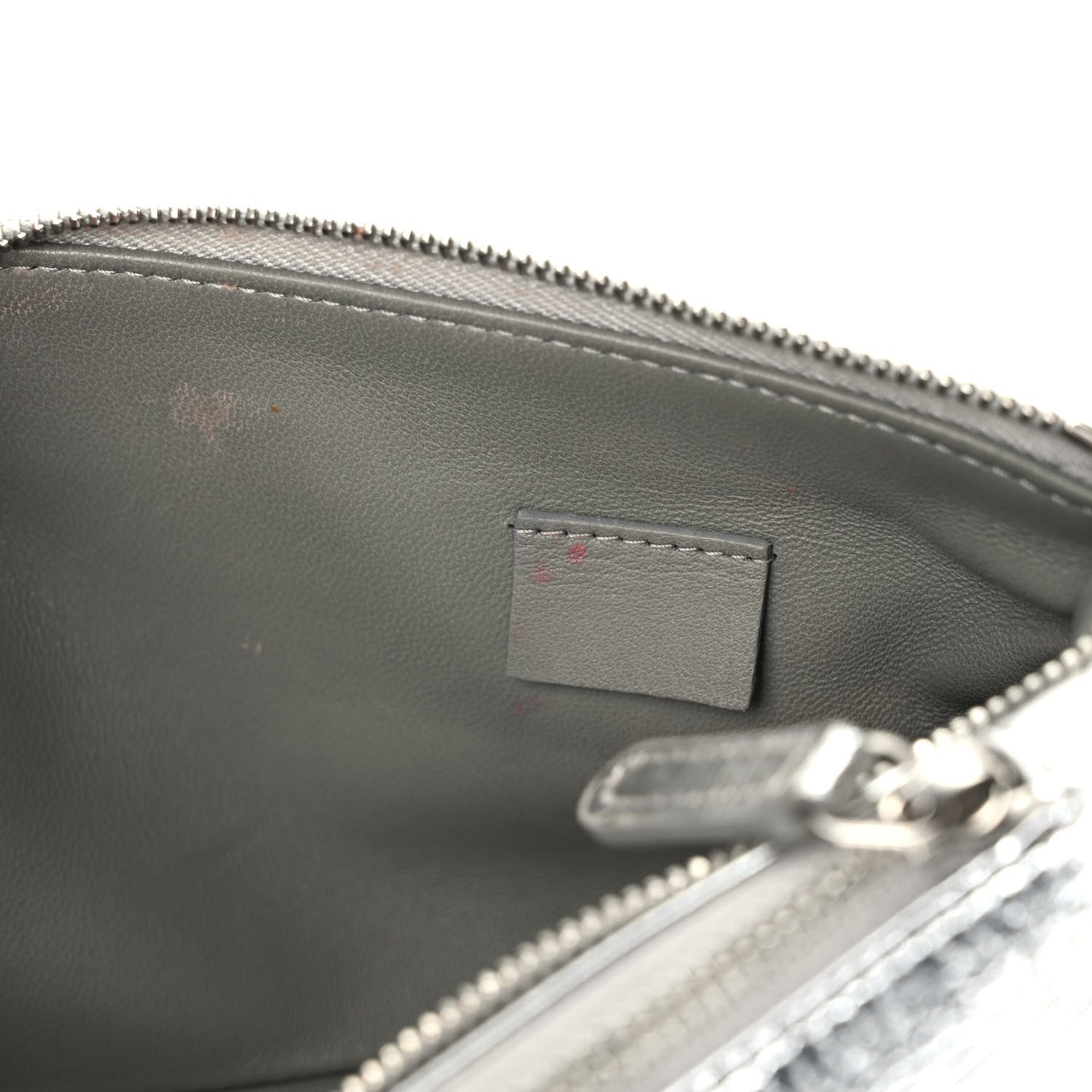 Chanel Metallic Crumpled Calfskin Small 31 Pouch Silver 9 of 9