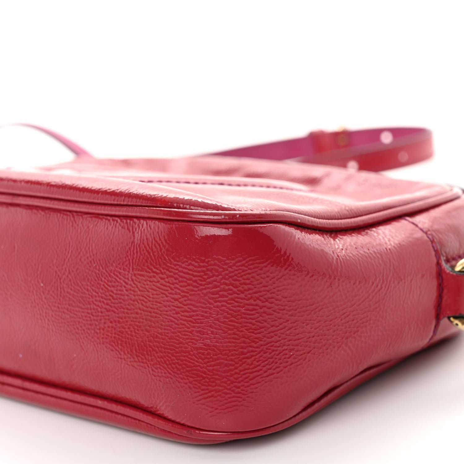 Gucci Soft Patent Small Soho Disco Bag Bright Bougainvillea 10 of 13