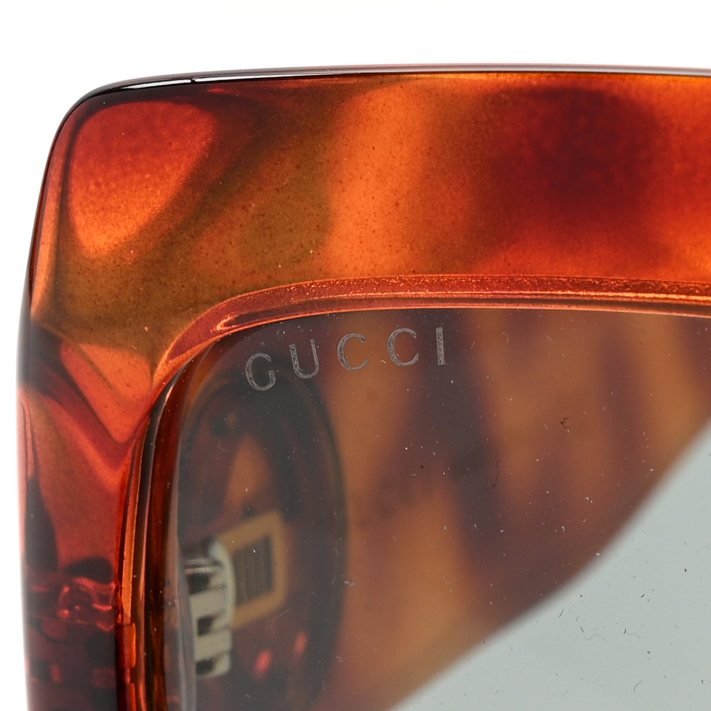 Acetate Square Frame Sunglasses GG 0053S Havana