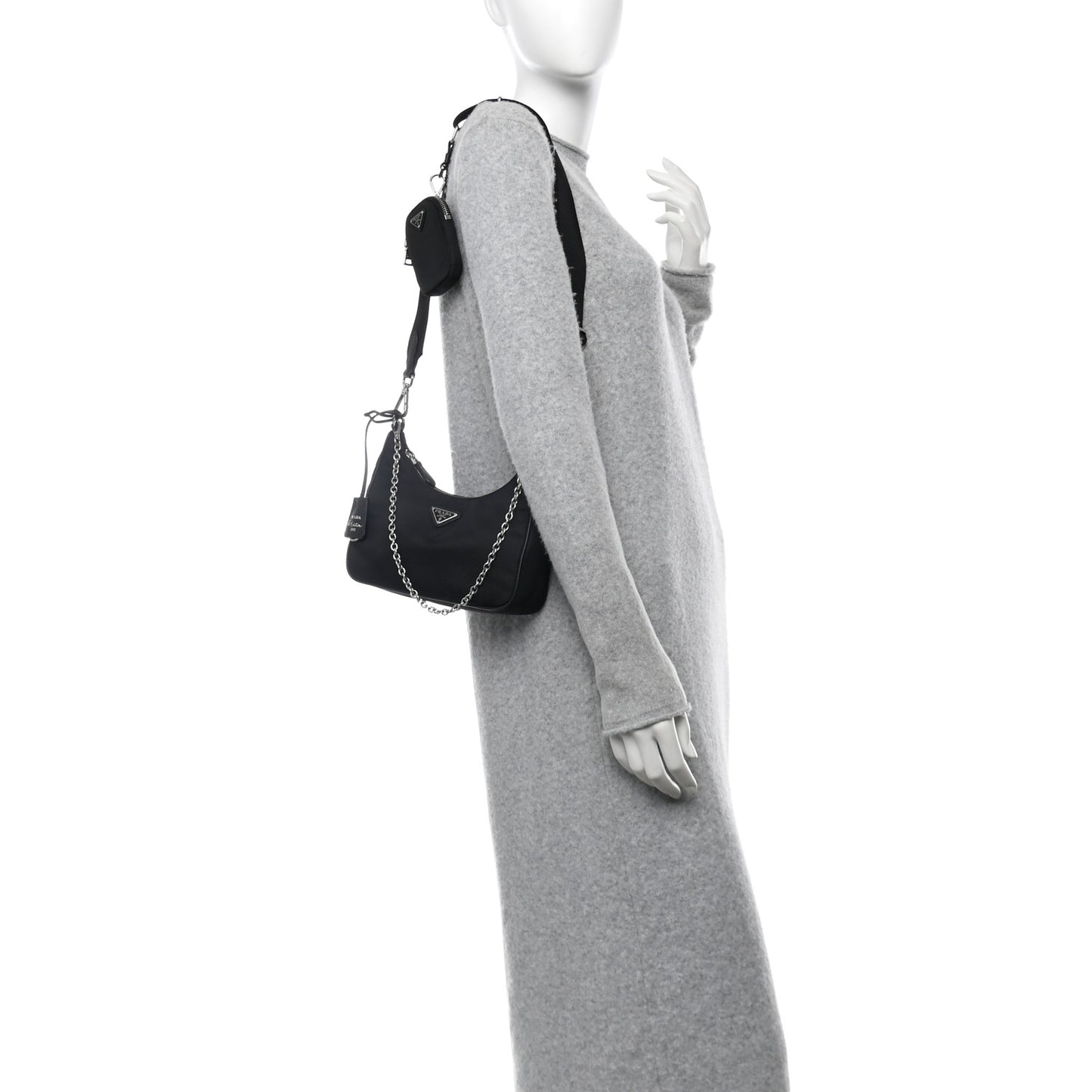Nylon Re-Edition 2005 Shoulder Bag Black