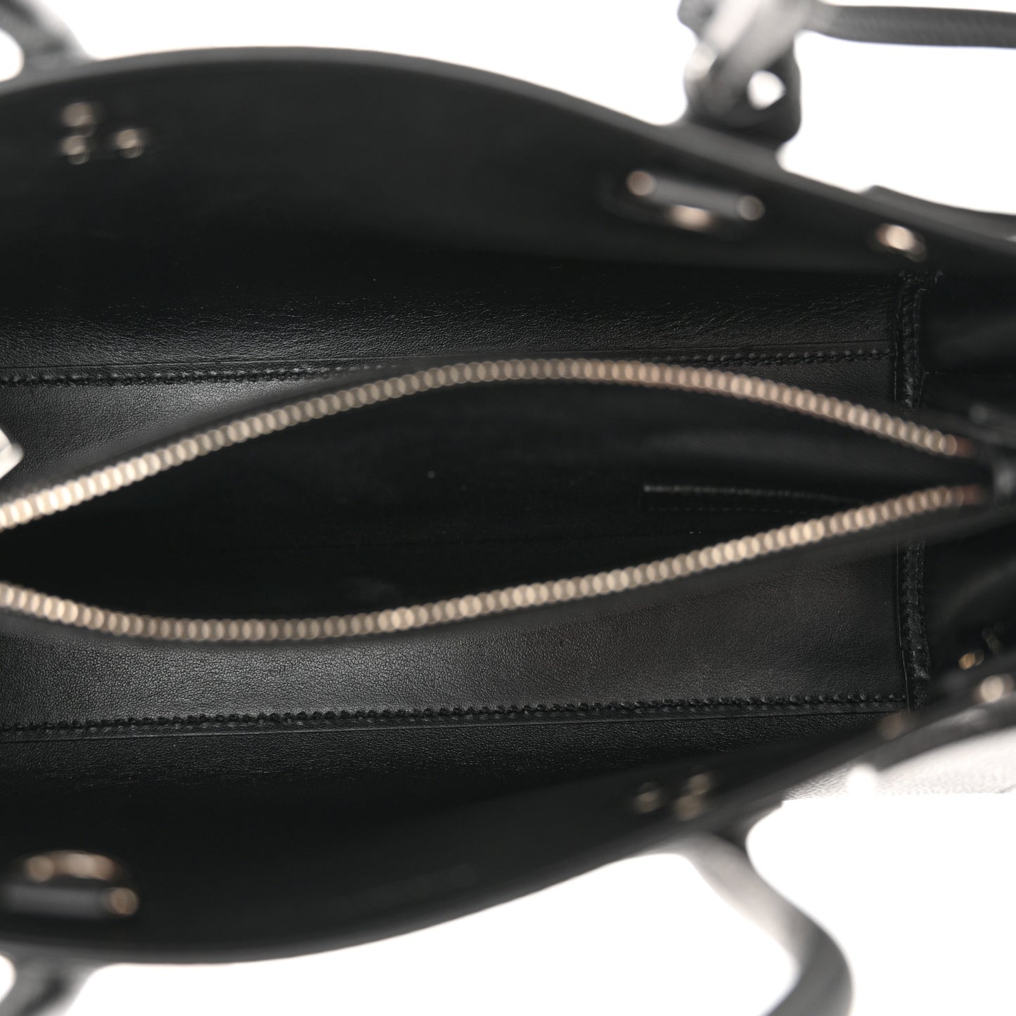 Grained Calfskin Baby Sac De Jour Black
