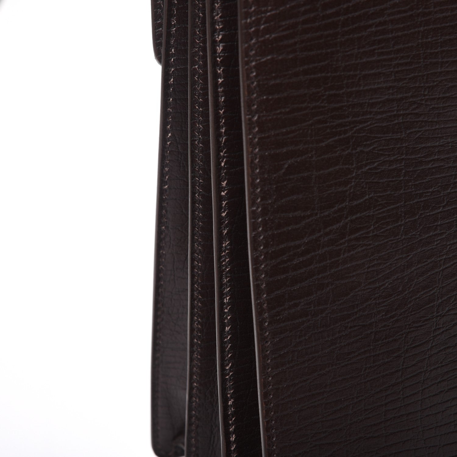 Gucci Calfskin Embossed Gusset Briefcase Brown 9 of 9