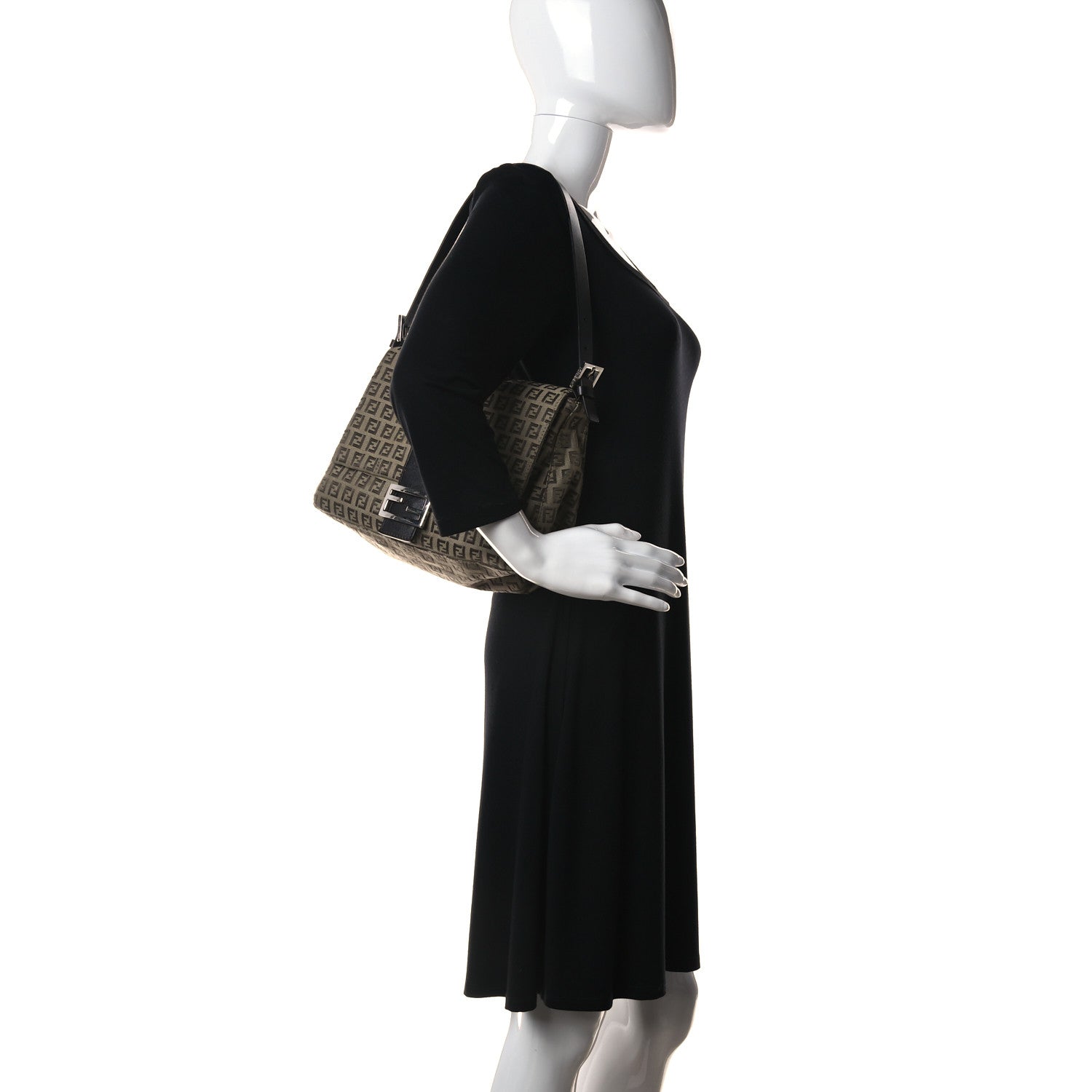 Fendi Zucchino Mama Baguette Brown 2 of 14