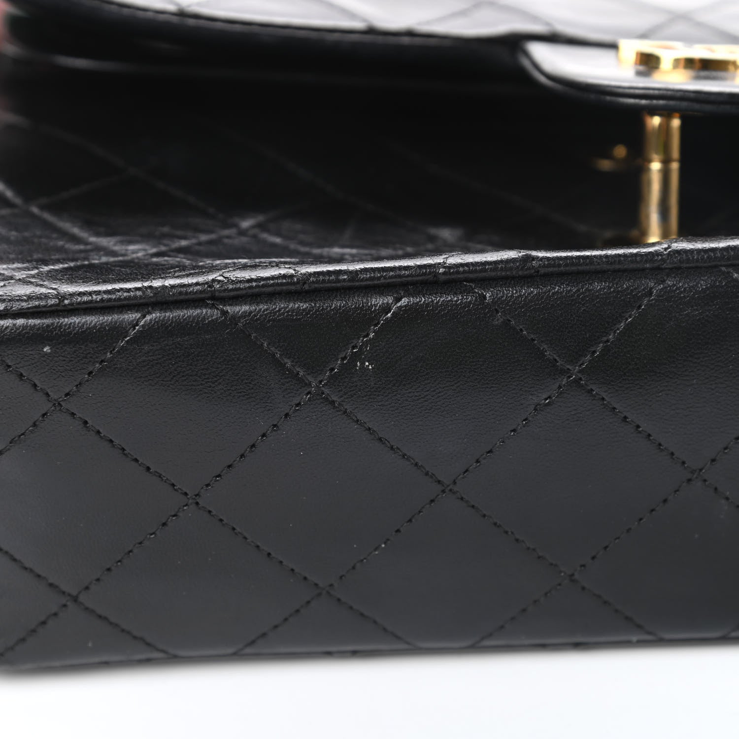 Chanel Lambskin Quilted Small Double Flap Black 19 of 21