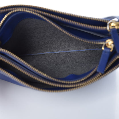 Celine Lambskin Small Trio Crossbody Bag Electric Blue 6 of 12