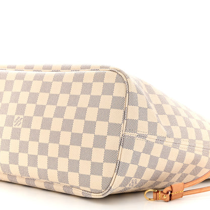 Louis Vuitton Damier Azur Neo Neverfull MM Rose Ballerine 11 of 15