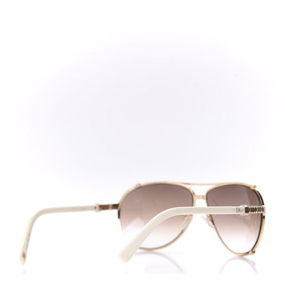 Christian Dior Chicago 2 Aviator Sunglasses White 4 of 7
