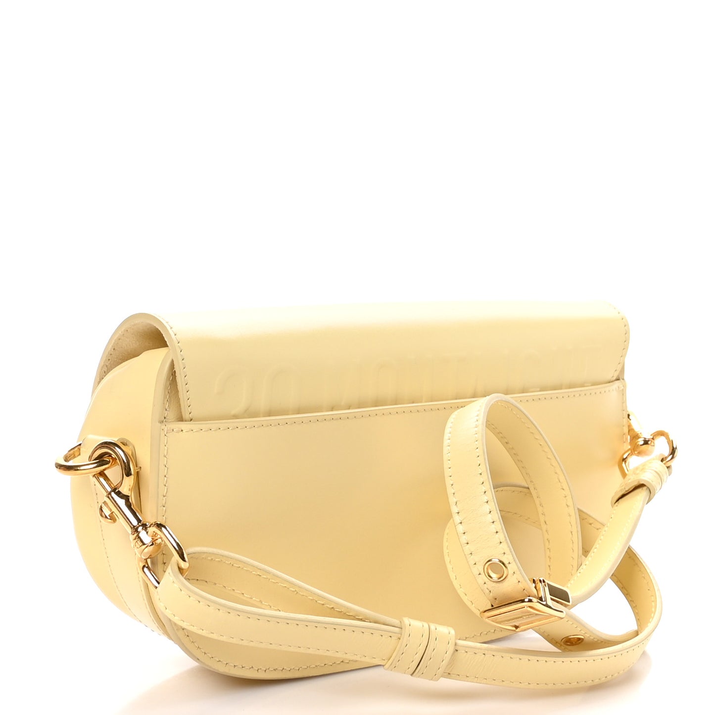 Box Calfskin East West Bobby Bag Pale Yellow