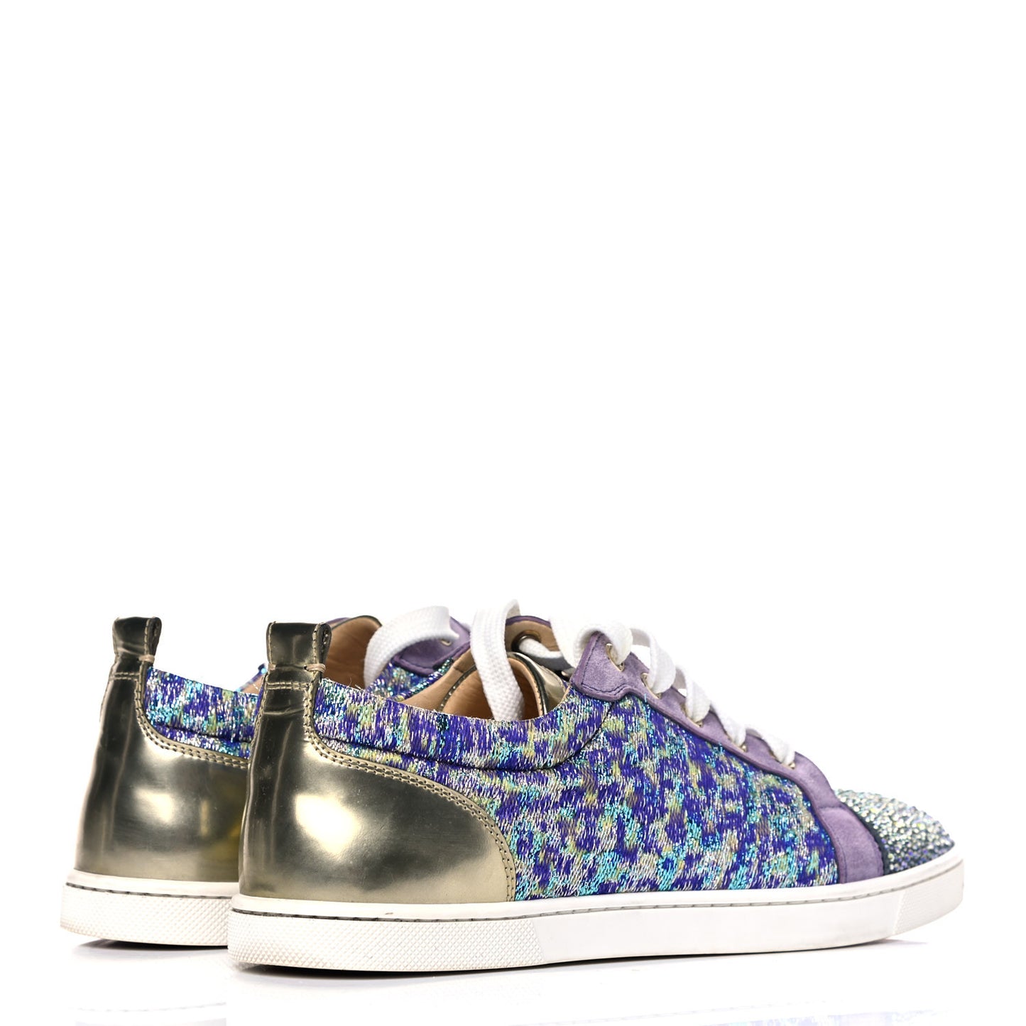 Crystal Metallic Suede Woven Lurex Gondolastrass Sneakers 38 Version Digitale