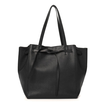Celine Soft Grained Calfskin Small Belt Cabas Phantom Black 1 of 12